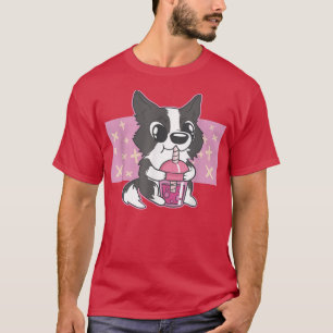 T-shirt Kawaii Chien Boba Tea Bule Anime Kawaii Neko G
