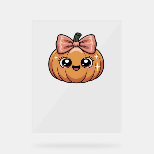 t-shirt kawaii citrouille surdimensionné (Recto)