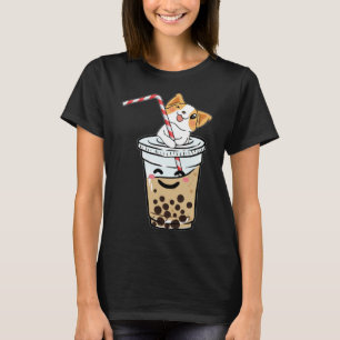 T-shirt Kawaii Corgi adore Bubble Tea Funny Boba's Welsh D