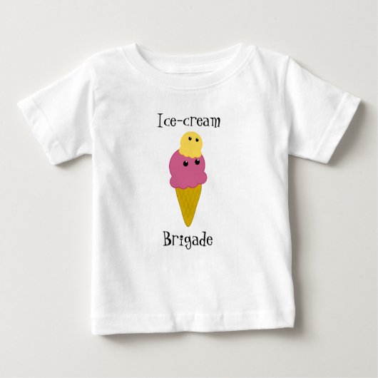 T-shirt Kawaii Crème glacée Cone Baby (Devant)