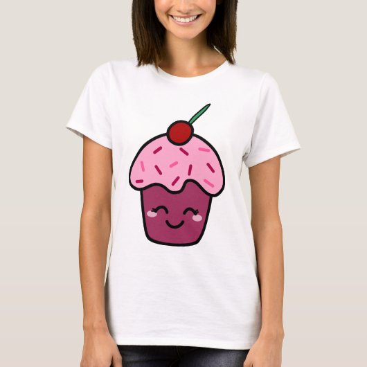T-shirt Kawaii Cupcake (Devant)