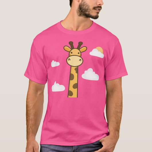 T-shirt Kawaii Cute Giraffe (Devant)