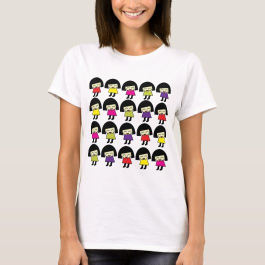 T-shirt Kawaii Cute Girls Kawaii (Devant)