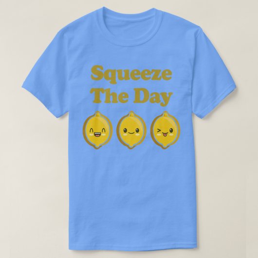T-shirt Kawaii Cute Lemons Squeeze Day Fruit Foo (Design devant)