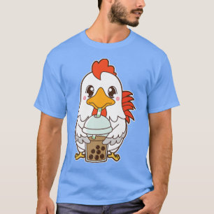 T-shirt Kawaii Cute Zodiac Boba Rooster Classic Bubble Mil