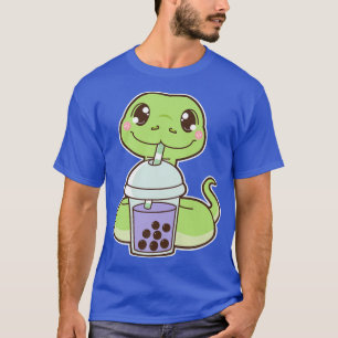 T-shirt Kawaii Cute Zodiac Boba Snake Taro Bubble Pearl Mi