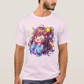 T-shirt Kawaii Happy Loli Star Girl (Devant)