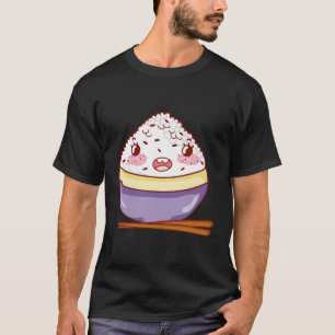 T-shirt Kawaii Japan Food Rice Bowl