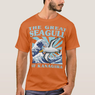 T-shirt Kawaii Japonais Grande Vague Grand Mouette Cute Ja
