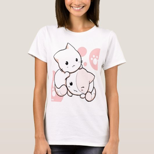 T-shirt Kawaii Kitty (Devant)