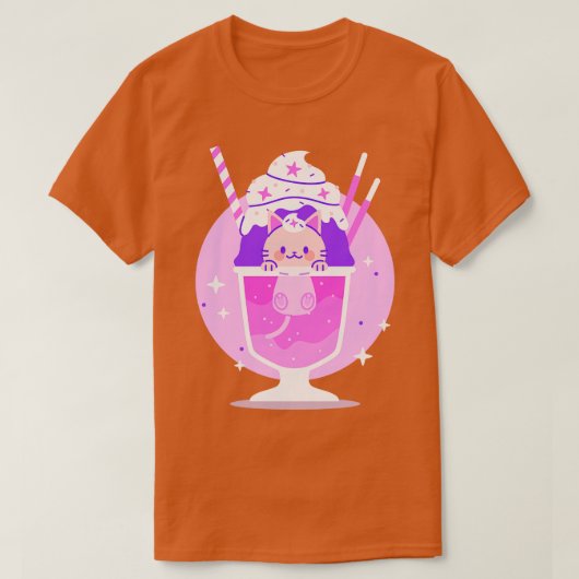T-shirt Kawaii Kitty Soda (Design devant)