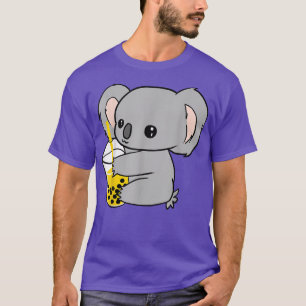 T-shirt Kawaii Koala avec Boba Bubble Tea Lover Anime Kids