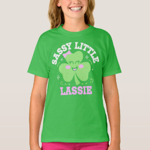T-shirt Kawaii Lucky Clover Sassy Irish Lass St. Patrick’s