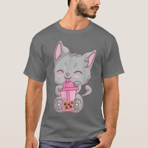 T-shirt Kawaii Maneki Neko Filles de chat Femmes, Anime Bo