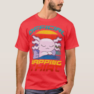 T-shirt Kawaii mignon Sleeping Axolotl Relaxolotl