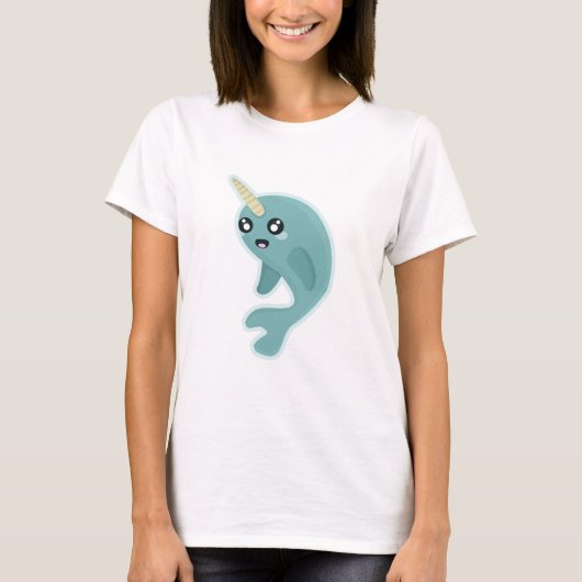 T-shirt Kawaii Narwhal (Devant)