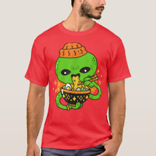 T-shirt Kawaii Octopus Ramen nouilles Anime japonais Otaku