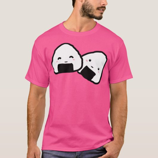 T-shirt Kawaii Onigiri Duo (Devant)