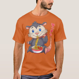 T-shirt Kawaii Opossum Ramen nouilles japonais Anime nouil
