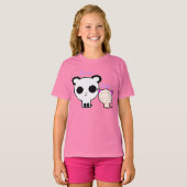T-shirt Kawaii Panda et chaton (Devant entier)