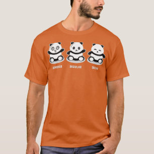 T-shirt Kawaii Panda Porte du café amusant Espresso réguli
