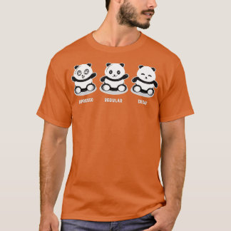 T-shirt Kawaii Panda Porte du café amusant Espresso réguli