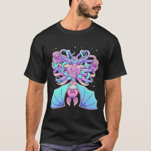 T-shirt Kawaii Pastel Goth Cute Chat Déplaisante Skeleton 