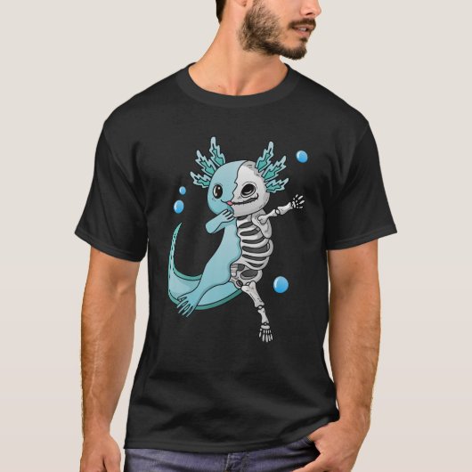 T-shirt Kawaii Pastel Goth Dabbing esthétique Axolotl Sala (Devant)