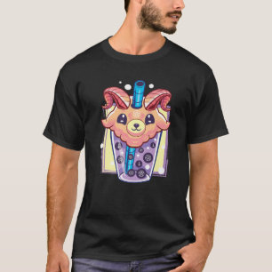 T-shirt Kawaii Pastel Goth Déplaisant Baphomet Boba Bubble