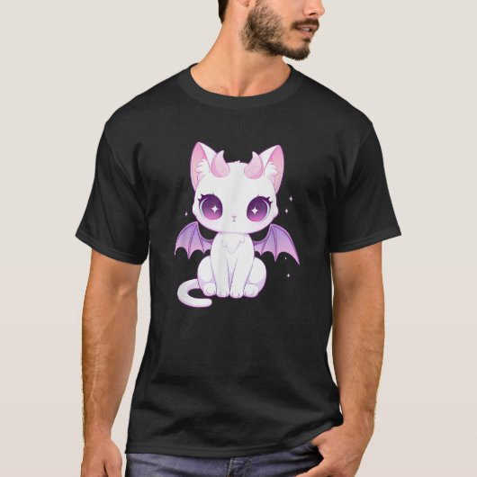 T-shirt Kawaii Pastel Goth Déplaisant Cute Démon Witchy ai (Devant)