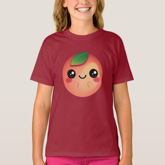 T-shirt Kawaii Peach (Devant)