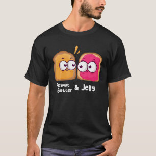 T-shirt Kawaii Peanut Butter And Jelly Toast Matching Coup