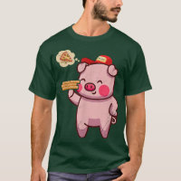 Kawaii Pig Cute Animal Pizza Delivery Funny Pizza 