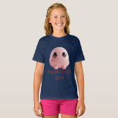 T-shirt Kawaii Pink Blob — Personnage 3D Mignon (Devant entier)