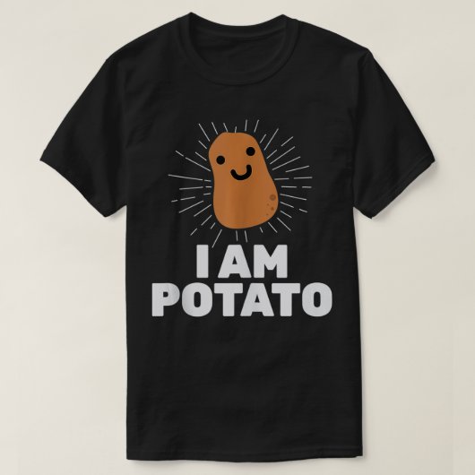 T-shirt Kawaii Potato  I Am Potato Funny Potato  (Design devant)