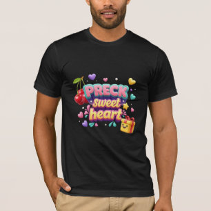T-shirt Kawaii PRECK Sweet Heart 3D Typographie