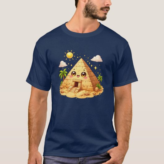 T-Shirt Kawaii Pyramide d'Égypte (Devant)