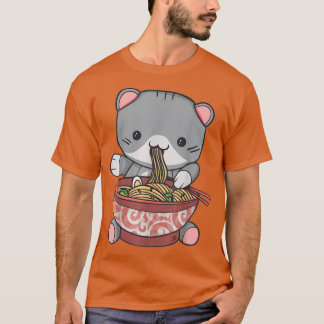 T-shirt Kawaii Ramen Chats Cadeau