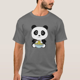 T-shirt Kawaii Ramen Cute Anime Panda Japonais Nouilles Ph