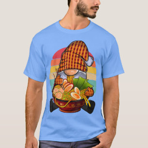 T-shirt Kawaii Ramen Gnome, Japonais Neko Noodle Funny Ani