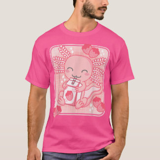 T-shirt Kawaii rose esthétique Aolotl Japonais Fraise M