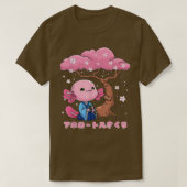 T-shirt Kawaii Sakura Aolotl Japonais Sakura Aolotl Cherry (Design devant)