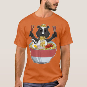 T-shirt Kawaii Skunk Japonais Ramen nouilles I Otaku Anime