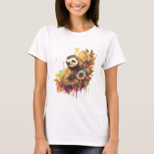 T-shirt Kawaii Sloth. (Devant)