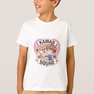 T-shirt Kawaii Squad Shiba Inu Amoureux des chiens Chibi A