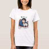 T-shirt Kawaii Sumotori et Cat Nap - Joli design japonais (Devant)