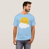 T-shirt Kawaii Sun et Cloud (Devant entier)