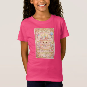 T-Shirt Kawaii Tarot Anniversaire “Le Gâteau” Pastel migno