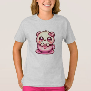 T-shirt Kawaii Teddy Bear dans une coupe