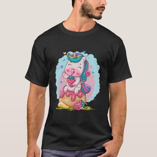 T-shirt Kawaii Unicorn (Devant)